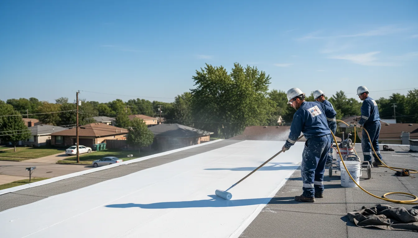 Commercial roof coating in Keasbey, NJ near me